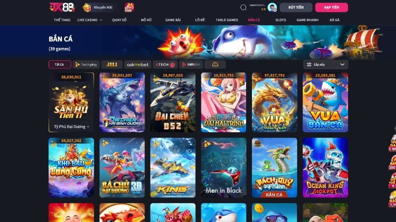 Các Chế Độ Chơi Hấp Dẫn Tại Bắn Cá TX88