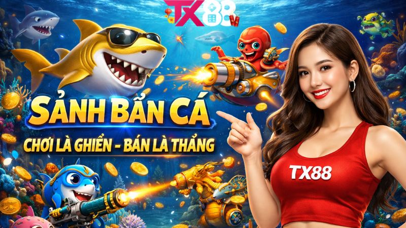 Khám Phá Sảnh Bắn Cá TX88 – Đại Dương Thu Nhỏ Trong Tầm Tay