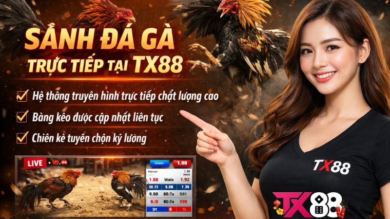Tổng Quan Sảnh Đá Gà TX88 – Không Gian Đam Mê Đỉnh Cao